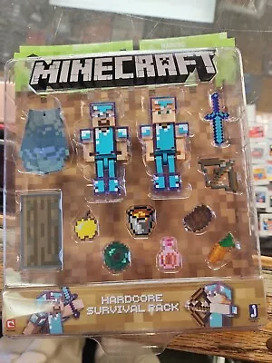 MINECRAFT Hardcore Survival Pack Mini Figures: Series 4 Mojang 2017 BRAND NEW • $69