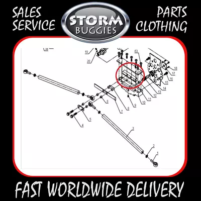 $36.42 • Buy Steering Rack, Lower (No. 11 In Image) - Joyner / Sand Spider 250cc Road Buggy