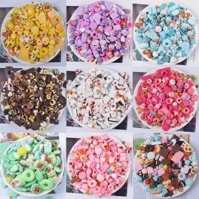 $14.20 • Buy 50 Pcs Accessories Slime Charms Beads Scrapbooking Supplies Crafts Nail Decor