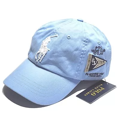 Polo Ralph Lauren Men's Big Pony Beige Hat Cap PRL Yacht Club Patch New • $45.08