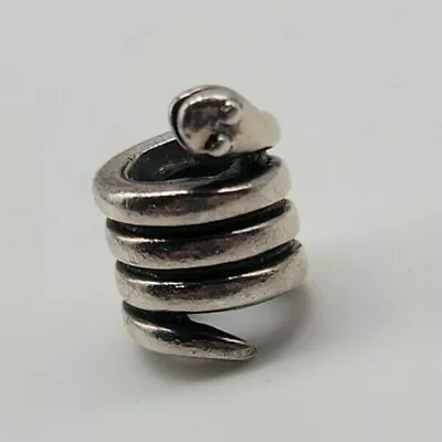 RETIRED Sterling Silver PANDORA Snake Charm FREE SHIPPING • £28.94