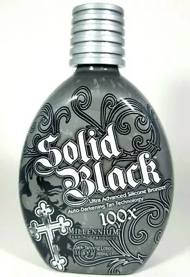 Millennium SOLID BLACK 100X Dark Tanning Lotion 13.5 Oz • $32.50