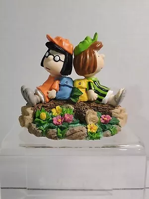 Westland Peanuts Collection Marcie & Peppermint Patty Sleep Figurine Rare #8212 • $39.99