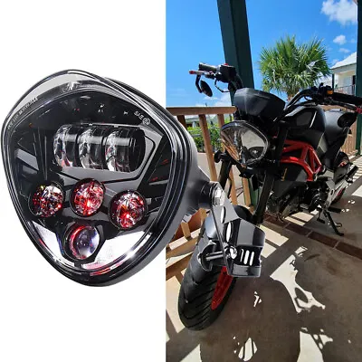 7inch LED Projector Headlight With Bracket For Ducati Monster 1200 1100 821 696 • $95.59