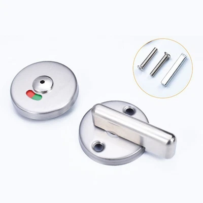 $13.72 • Buy Stainless-Steel Indicator Bolt Vacant Engaged Bathroom Privacy Toilet Door Lock