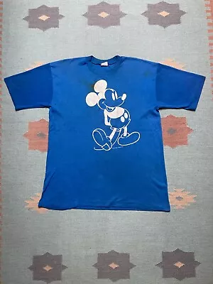 Vintage 1980s Mickey Mouse T Shirt Disney Cartoon Graphic Single Stitch Adult XL • $20