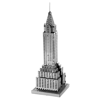 Fascinations Metal Earth CHRYSLER Building 3D Laser Cut Steel Puzzle Model Kit • $8.95