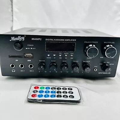 🔊 Moukey Audio Power Amplifier Bluetooth Home Stereo Receiver 220W 2 Channel • $54.90