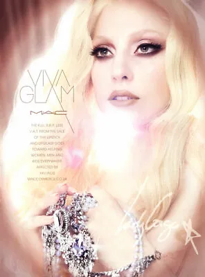 2011 Mac Viva Lady Gaga Makeup Beauty 1-page MAGAZINE AD • $9.99