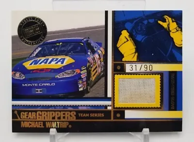 2005 Press Pass Stealth MICHAEL WALTRIP Gear Grippers Gold /90 Race Used Gloves • $12.88