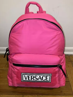 New NWT Authentic Versace Backpack & Fanny Pack Pink Techno Fabric $1025 • $769.35