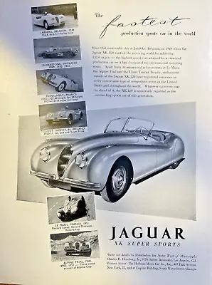 1952 Vintage Magazine Advertisement Jaguar XK Super Sports • $12.99