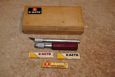 Vintage X-Acto Knife Tools With Case Incomplete Set • $19