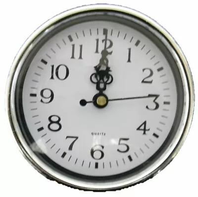 Silver 10cm Analogue Quartz Wall Clock Caravan Camper Rv Motorhome Jayco Parts • $10