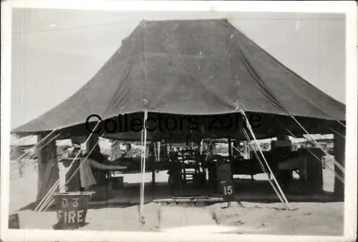 1948 British Army Middle East Land Forces Camp Egypt Tent Photo 3.25x2.25 In V3 • £10