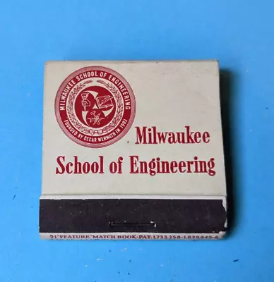Full Feature Matchbook MILWAUKEE SCHOOL OF ENGINEERING WISCONSIN • $14.98