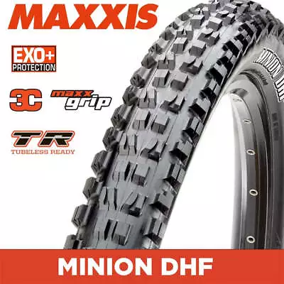 Maxxis Folding Tyre Minion DHF WT 29x2.5 60TPI EXO+ 3C MaxxGrip TR Black • $94.49