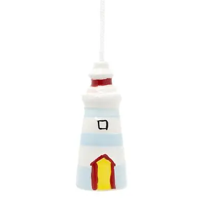 Nautical Light Pull Bathroom Decoration | Glazed Ceramic Light Switch Pull Cord • £5.99