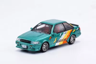 AU DCT 1:64 Green AE86 Corolla Levin Racing Sports Model Toy Metal Car BN • $30.79