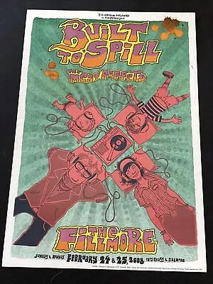 Built To Spill Meat Puppets Original Concert Poster San Francisco Fillmore 2008 • $50
