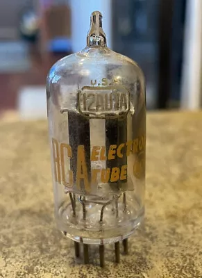 RCA Clear Top 12AU7A “MM” ECC82 USA Vacuum Tube - Tested - Good Graphics • $26.99