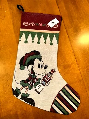 Disney Parks Store Corduroy Mickey Mouse 19” Christmas Stocking Embroidered New • $68.95