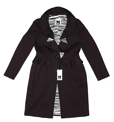 $403 • Buy Missoni Womens Dark Grey Long Sleeve Overcoat Sz 6 US L92808