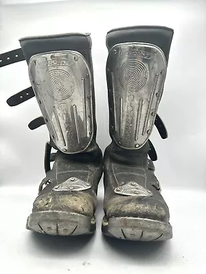 Vintage Alpinestar High Point Motocross Boots 9.5 Black Motorcycle Racing • $300