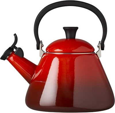 LE CREUSET Kone Stove-Top KETTLE With Whistle 1.6 L RED *New Boxed* • £40