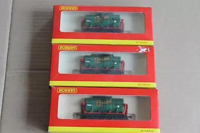 Three Boxed Hornby OO Castrol Tank Wagons • £20