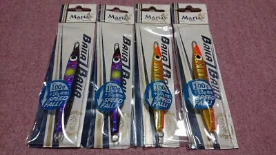 Maria Baila 100G Set Of 4 Tachi Purple Tachiakakin 1 Hairtail Metal Jig Blue Fis • $51.32