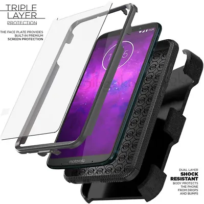 Motorola Moto Z3 G6 E5 Play Plus Supra Cruise Clip Holster Case SCREEN PROTECTOR • $8.14