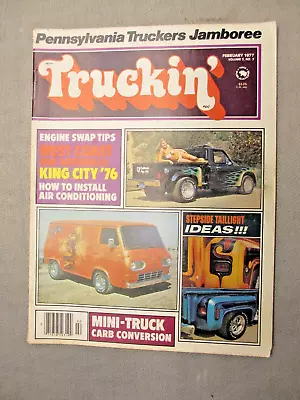 TRUCKIN Magazine February 1977 Van Mini Trucks See My Large Photos • $9.99