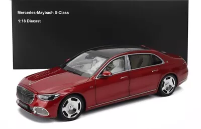 Almost Real MERCEDES BENZ S-CLASS S600 V12 BITURBO MAYBACH 2021 RED 1/18 Scale • $329