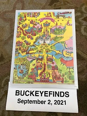 Magic Kingdom Map Disney World Attraction Poster 11 X 14 • $16.99