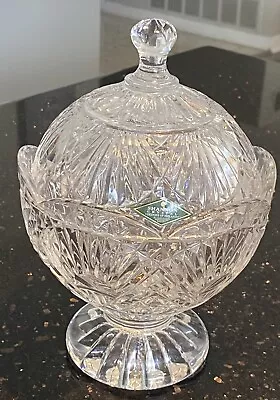 Shannon Crystal Covered Candy Dish Freedom 24% Lead Crystal Complete In Box 2903 • $39.95