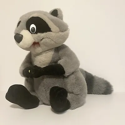 Vintage Walt Disney Big 14  Plush Meeko Raccoon Pocahontas Stuffed Animal Toy • $19.99