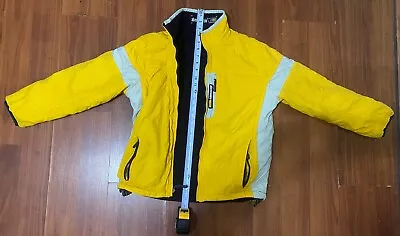 ABERCROMBIE & FITCH Jacket Coat Reversible VTG 1892 Mountain Outerwear Yellow XL • $14.99