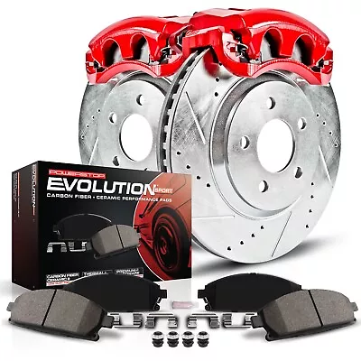 Powerstop KC2292 Brake Disc And Caliper Kits 2-Wheel Set Front Coupe Sedan • $469.53