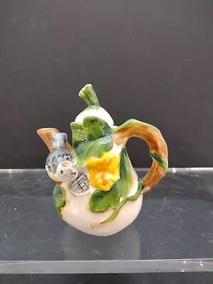 Vintage Small Teapot Jay Willfred By Andrea Sadek Multi Colored Bird/ Floral  • $28.99
