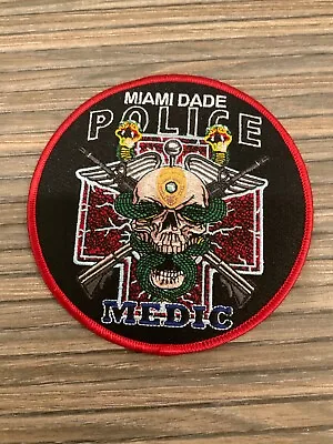 Miami Dade Police Medic State Florida Fl Skull & Snake • $10.99