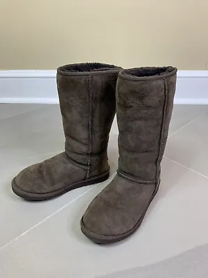 UGG Classic Tall 5815 Chocolate Brown Boots Women’s Size 7 • $49.88