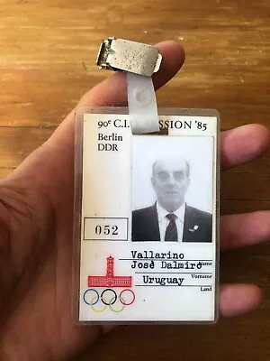 Original 90th Olympic Committe Session 1985 #052 ID Uruguay Delegate • $30