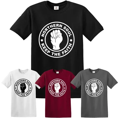 £7.85 • Buy NORTHERN SOUL T-Shirt Keep The Faith Dance Motown MOD Scooter Music Mens Ladies 
