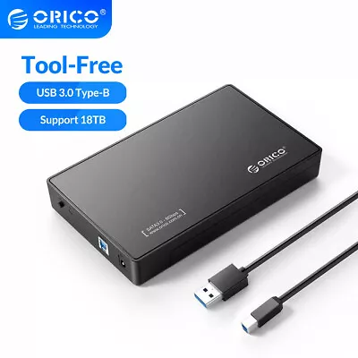 $20.79 • Buy ORICO 3.5  External Hard Drive Enclosure USB3.0 SATA HDD/SSD Case 18TB UASP