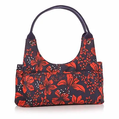 Lisa Buckridge Tiger Lilly Tote Bag Shruti Designs Red Navy • £20.99