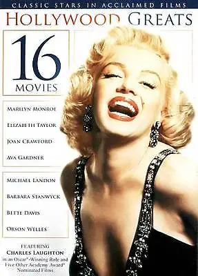 Hollywood Greats V. 1 - 16 Movies DVD NTSCFull ScreenDolbyCC Marilyn Monroe • $4