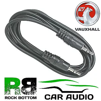 VAUXHALL CORSA ASTRA ZAFIRA AGILA 3.5mm IPod IPhone MP3 AUX IN Car Lead Cable • £3.95