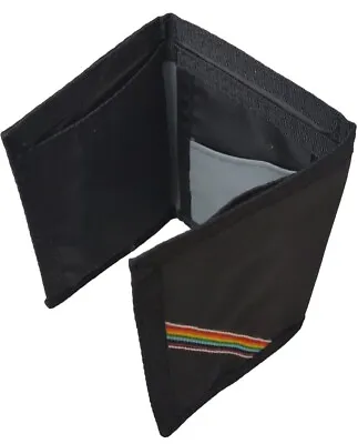 Nylon Hook & Loop Closure Black Rainbow Trifold Wallet • $20