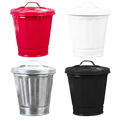 Mini Table Trash Can Mini Desktop Wastebasket Trash Can Covered Garbage Bin • $9.09